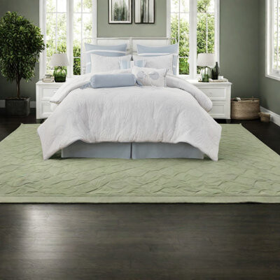 Xylbina Luxurious White Cotton Bedding Sets Oversized Quilted Comforter For Coastal Retreat