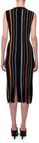 Thumbnail for your product : Versace Sleeveless Braided-Stripe Body-Con Midi Dress