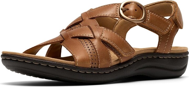 Clarks Laurieann Mae Women's Sandals Tan Leather : 6 B - Medium