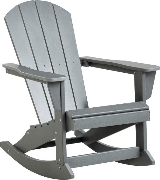 HBEZON OutdoorRockingChairHDPEAdirondackPorchRockerChairforGardenPatio