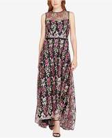 Thumbnail for your product : Tahari ASL Asl Floral-Embroidered Illusion Gown