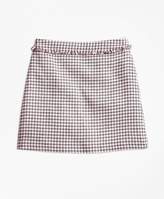 Thumbnail for your product : Brooks Brothers Girls Cotton Blend Houndstooth Tweed Skirt