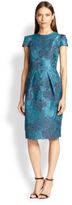 Thumbnail for your product : Carmen Marc Valvo Floral Jacquard Dress