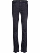 Thumbnail for your product : Emporio Armani Logo-Plaque Mid-Rise Jeans