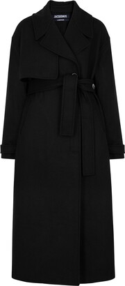 Jacquemus Le Manteau Sabe Black Wool-blend Coat