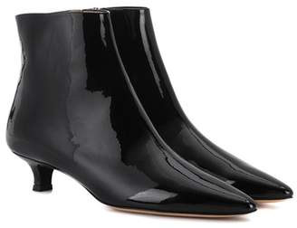 The Row Coco patent leather ankle boots