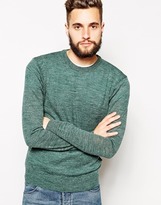 Thumbnail for your product : French Connection Lambswool Crew Neck Jumper - Green