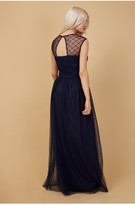 Thumbnail for your product : Little Mistress Bridesmaid Justice Navy Embellished Maxi Dress