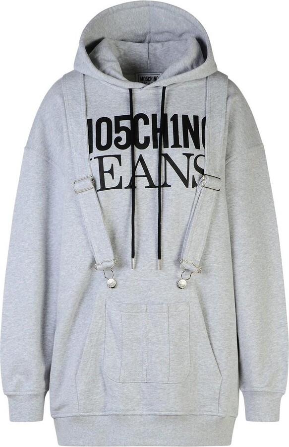 Moschino Drawstring Hooded Mini Dress