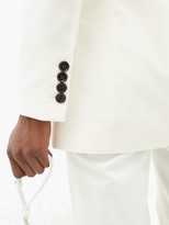 Thumbnail for your product : Bella Freud Saint James Single-breasted Velvet Blazer - White Black