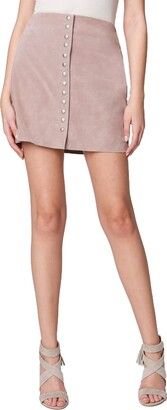 Blank NYC Womens Suede Mini Skirt