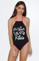 Thumbnail for your product : KENDALL + KYLIE Kendall & Kylie Graphic Halter Bodysuit