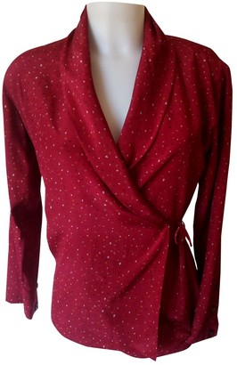Basile Red Silk Top for Women