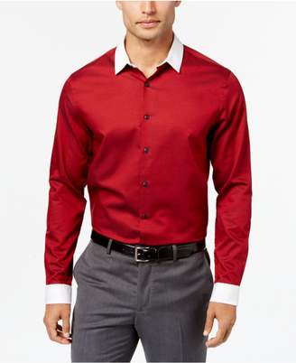 INC International Concepts Men's Contrast Collar Shirt, Created for Macy's