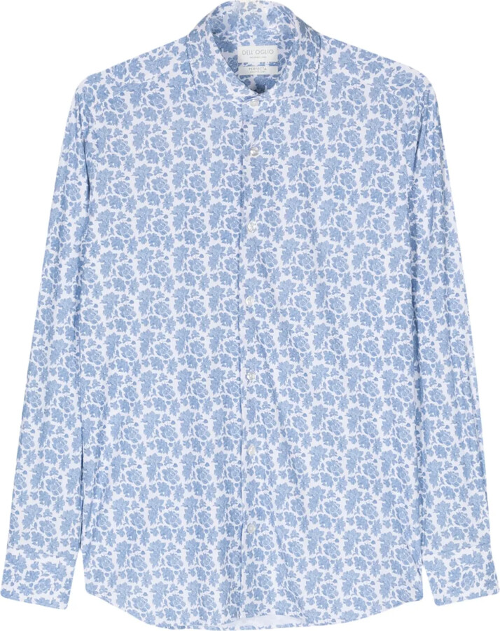 Dell'oglio Floral-Print Long-Sleeve Shirt