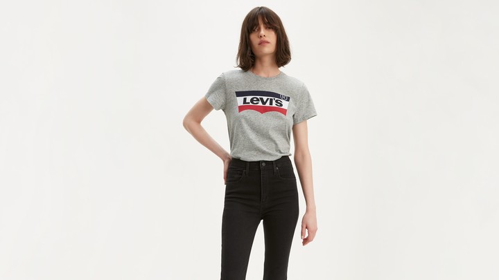 grey levis top womens