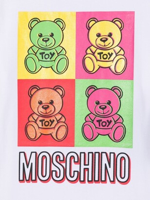 MOSCHINO BAMBINO teddy-bear print T-shirt