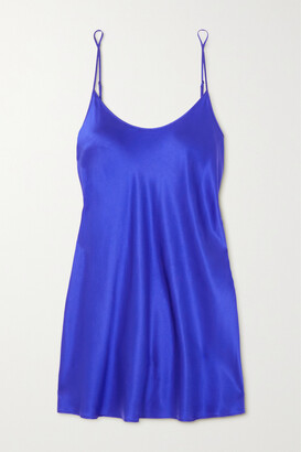 La Perla - Silk-satin Nightdress - Blue