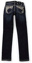 Thumbnail for your product : Miss Me Girls 7-16 Winged-Embroidered-Pocketed Skinny Jeans