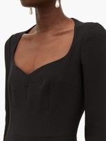 Thumbnail for your product : Dolce & Gabbana Sweetheart-neckline Crepe Dress - Black