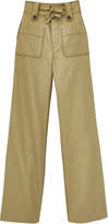 Thumbnail for your product : Rebecca Taylor Belted Cotton Twill Trouser