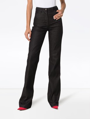 A Plan Application High Waisted Flared Jeans