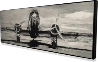 Williston Forge " Sepia Airplane " on Canvas