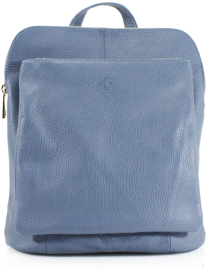 Lyall Unisex Grab Handle Leather Backpack Bag Women School Gym Travel