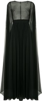 Thumbnail for your product : ZUHAIR MURAD Flyaway cape gown