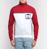 Thumbnail for your product : Prada Slim-Fit Logo-Jacquard Knitted Rollneck Sweater