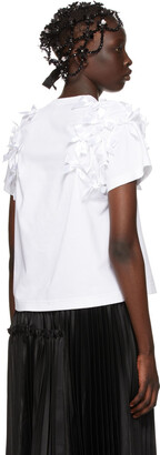 Noir Kei Ninomiya White Ribbon Ponte T-Shirt