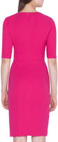Thumbnail for your product : Akris Half-Sleeve Double-Face Wool Pencil Dress with Zip Pockets