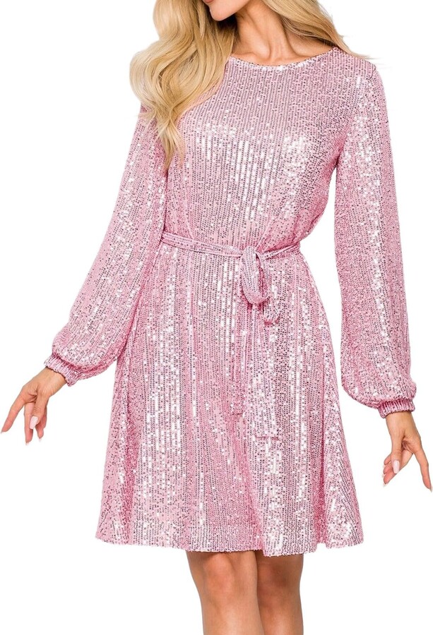 Generisch Sequin Dresses for Women Glitter Dress Party Dress