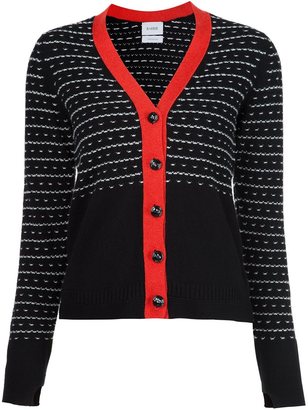 Barrie cashmere panelled cardigan