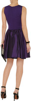 Thumbnail for your product : Halston Stretch-jersey and taffeta dress