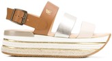 Thumbnail for your product : Hogan Panelled Platform Sandals