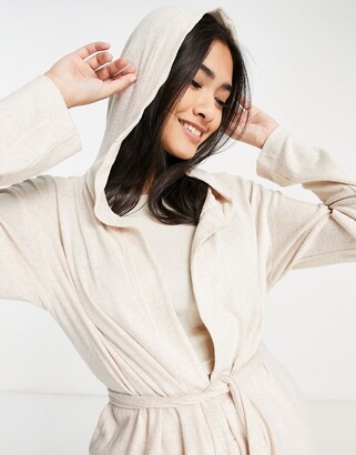 Lindex exclusive Nora lounge hooded cardigan in cream