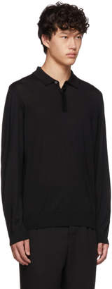BOSS Black Silk T-Eberto Knitted Polo