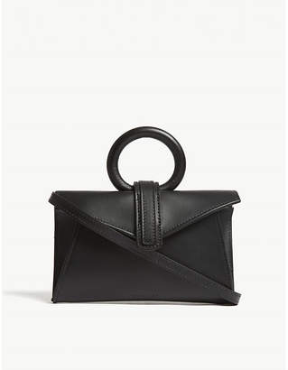 Valery Complet Black Modern Micro Leather Satchel