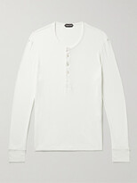 Thumbnail for your product : Tom Ford Cotton and Modal-Blend Jersey Henley T-Shirt