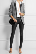 Thumbnail for your product : Saint Laurent Leather-trimmed wool-tweed blazer