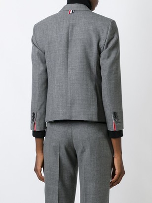 Thom Browne Classic Single Breasted Sport Coat In Medium Grey 2-Ply Wool Fresco