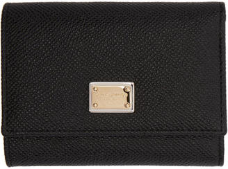 Dolce & Gabbana Black Small Foldover Wallet