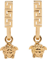 Thumbnail for your product : Versace Gold Greca Medusa Earrings