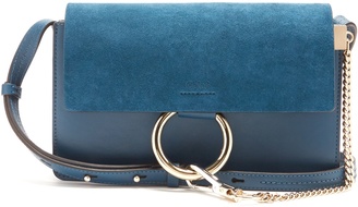 Chloé Faye small suede and leather shoulder bag