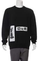 Thumbnail for your product : Rick Owens Patchwork Crew Neck Sweater w/ Tags black Patchwork Crew Neck Sweater w/ Tags