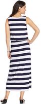 Thumbnail for your product : Style&Co. Petite Sleeveless Striped Maxi Dress