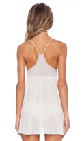 Thumbnail for your product : Only Hearts Club 442 Only Hearts Tulle With Lace Racerback Chemise