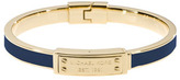 Thumbnail for your product : Michael Kors Skinny Logo-Plaque Bangle, Navy/Golden