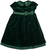 Thumbnail for your product : Florence Eiseman Velvet Dress with Satin Trim, Sizes 4-6X